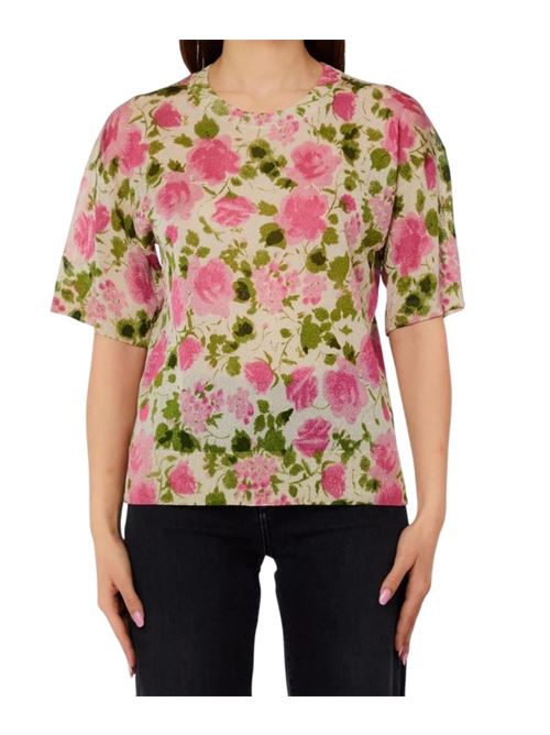 T-shirt a fiori Liu Jo | WA6422MA71N.P9383
